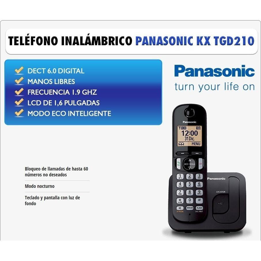 TELEFONO INALAMBRICO PANASONIC KX-TGD210AG